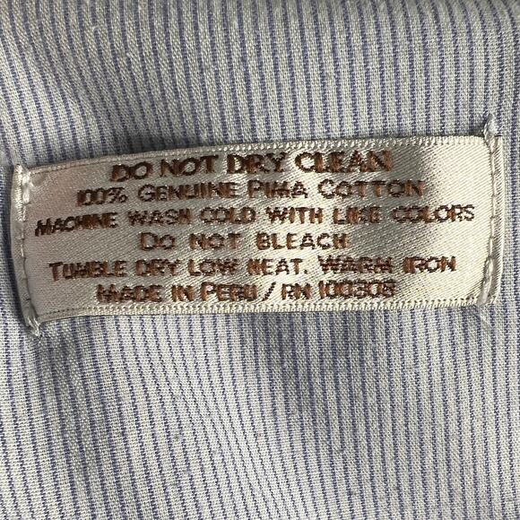 Peter Millar Men's Chino Golf Pants 36 Blue Pima Cotton Straight Leg *Read - Picture 6 of 7